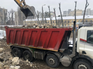 Вывоз мусора самосвалом в Петергофе